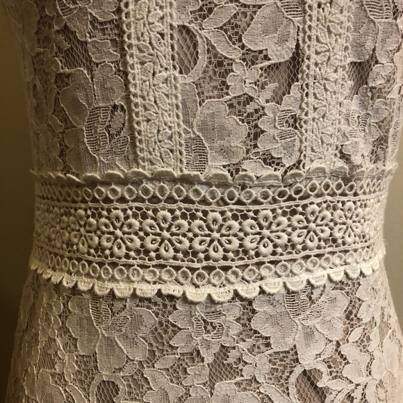 Filly Flair White Lace Flirty Feminine Dress - Picture 5 of 16